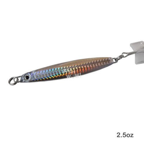 5pcs 1.5oz Colt Sniper Fish jigs 42g Vertical lures 3561D-DT MUSTAD Hook Silver - Imagen 6 de 6