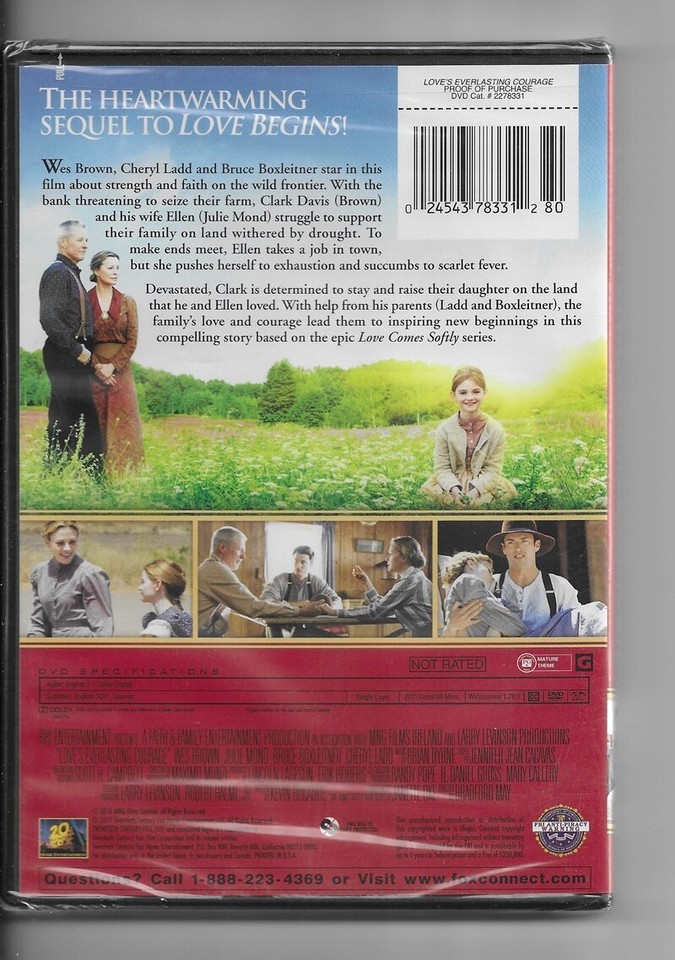 LOVE'S EVERLASTING COURAGE CHERYL LADD + DVD 20TH WIDESCREEN BRAND