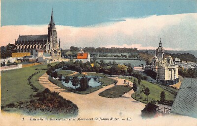France Ensemble de Bon Secours et Monument de Jeanne d'Arc postcard