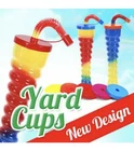 Spiral Yard Cup 350ml 12oz Slush Lids Straws  UK Free Delivery 5,10,20,1900cups