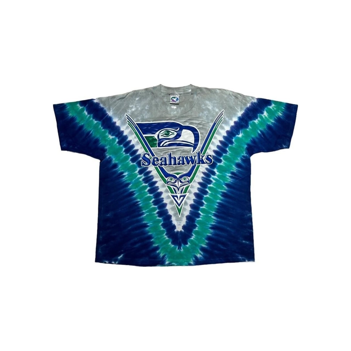 新品同様 SEA VINTAGE 87 FOOTBALL TEE Vintage Seattle Seahawks Liquid Blue Deadstock T-Shirt | eBay