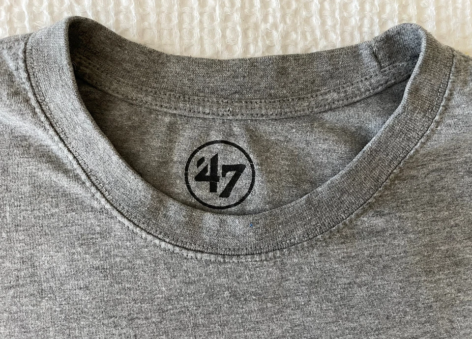 Carolina Panthers Hombres Camiseta Grande Gris 47 Marca Banner NFL L USADA EN EXCELENTE ESTADO Foto 3 de 4