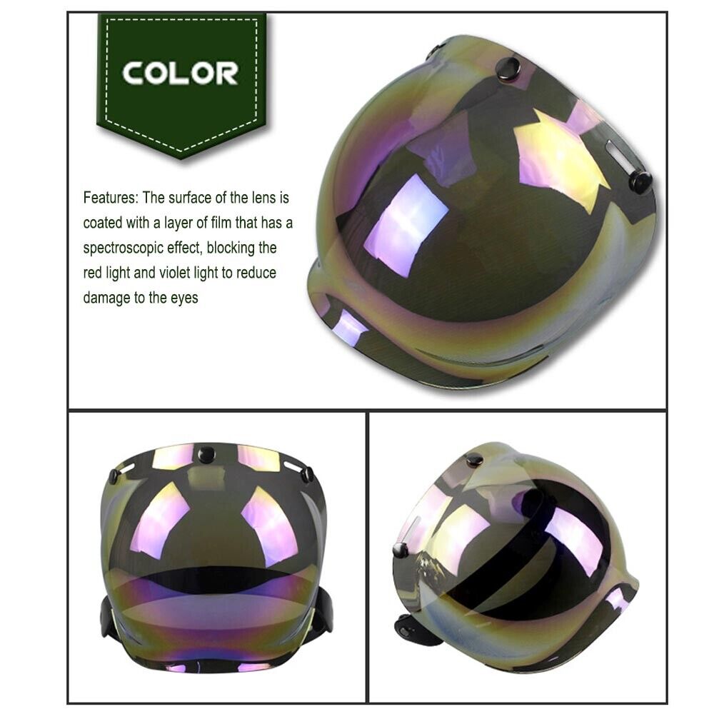 Bell 3-Snap Shield & Visor Bubble Shield Half Helmet Can Be Bell 3-Snap Shield & Visor Bubble Shield Half Helmet Can Be