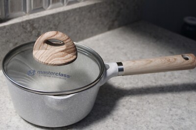 Saucepan/Casserole Masterclass Premium Cookware With Glass Lid 6.5  Inch 1.5 QT