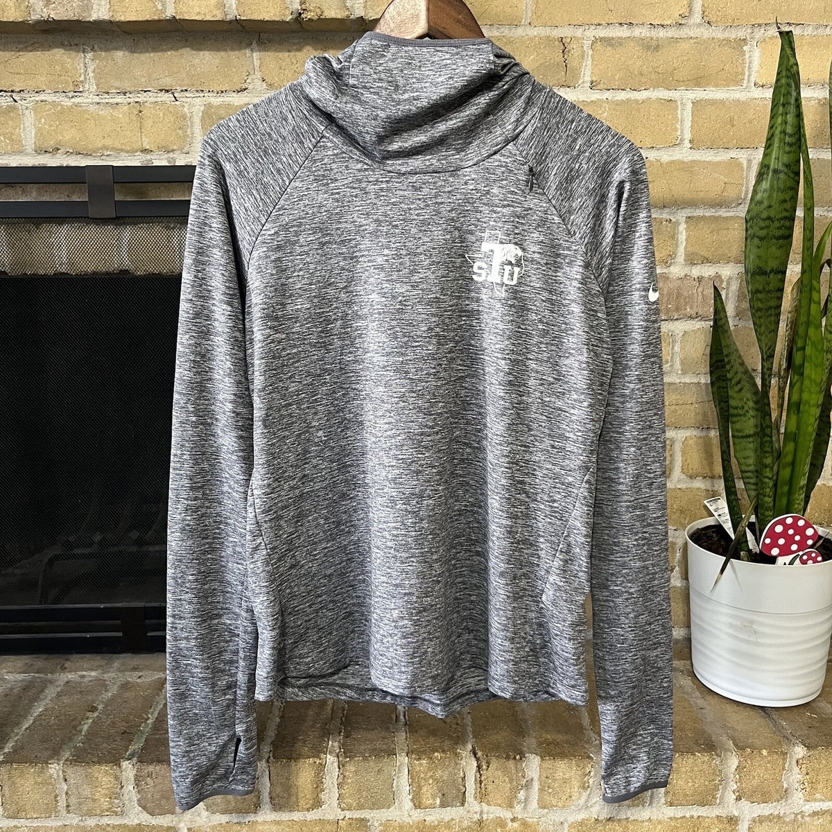 Texas Southern TSU Tigers Womens Nike Gray Athletic Hoodie Size