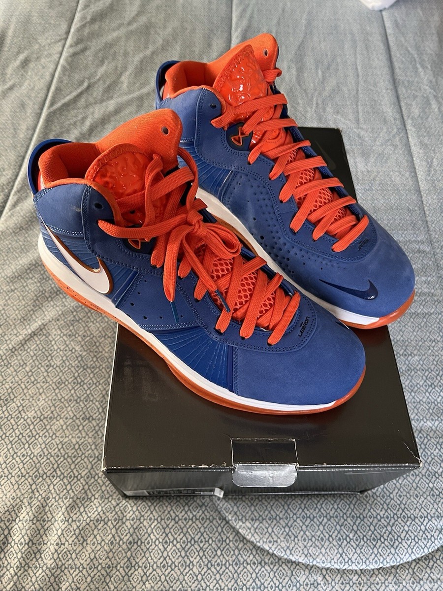 lebron blue and orange shoes