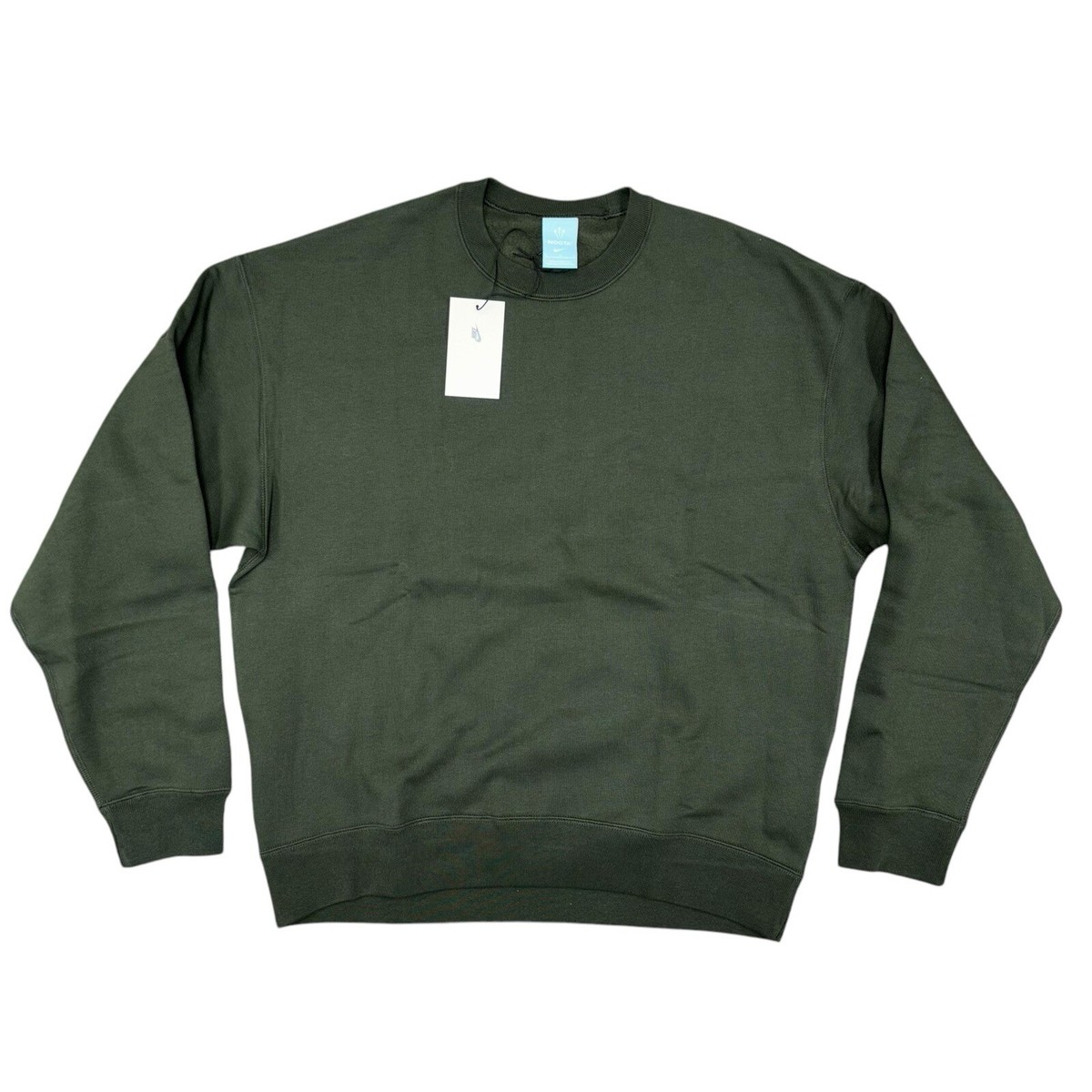 Nike x Nocta Drake Khaki Olive Green Solo Swoosh Sweatshirt