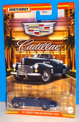 Matchbox 2021 Cadillac Series #12 1941 Cadillac Series 62 Convertible Coupe Blue
