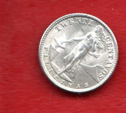 PHILIPINAS 20 CENTS 19446 SILVER - Picture 1 of 2