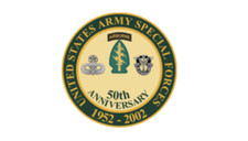 4" army special forces 50th anniversary bumper sticker decal usa made