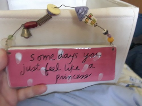 Some Days You Feel Like a Princess Ceramic Plaque by Sandra Magsamen - Picture 2 of 3