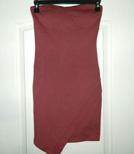 Women's Bodycon Rust/Burgundy Dress Size Small-NWOT