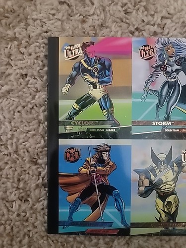 Juego de cartas Fleer Ultra X-Men 1994 hoja sin cortar Wolverine Storm Gambit Cyclops - Imagen 2 de 9