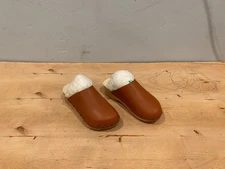 NWOT/B Beek Mallard Shearling Footbed Clog , Tan Leather , Sz 7