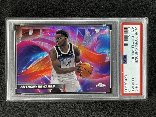 2025 Topps Chrome Anthony Edwards Base (PSA 10)
