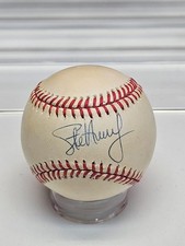Steve Avery Autographed Rawlings Signed ONLB Bill White Baseball Atlanta Braves