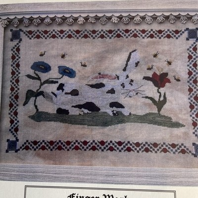 Rabbit In Grass Cross Stitch Chart By Finger Work