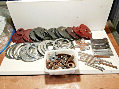 Penn Reels   Assorted Parts Lot. See all pictures.  About 4lbs. Pre-Owned.
