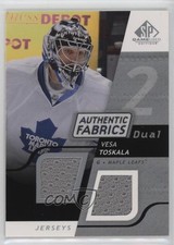 2008-09 SP Game Used Edition Authentic Fabrics Dual Vesa Toskala #AF-VT 4f5