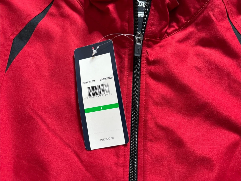 PGA Gulf Tour Vest Jockey Red Full Zip Men’s Large Pro Series NWT - Image 4 of 4