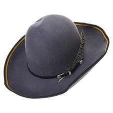 Practical Wool Cowboy Hats Unisex Costume Soft Warm Headwear Outdoor Indoor Use