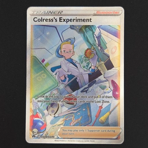 Pokemon TCG Card Colress's Experiment GG59/GG70 Crown Zenith Ultra Rare - NM