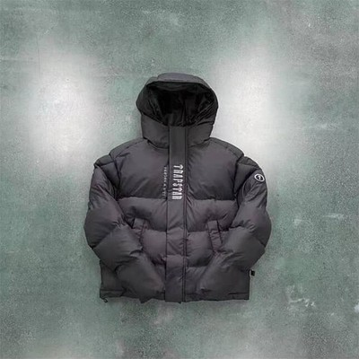 Trapstar Jacke Herren Größe M Schwarz Winterjacke mit Kapuze Neu mit Etikett Top