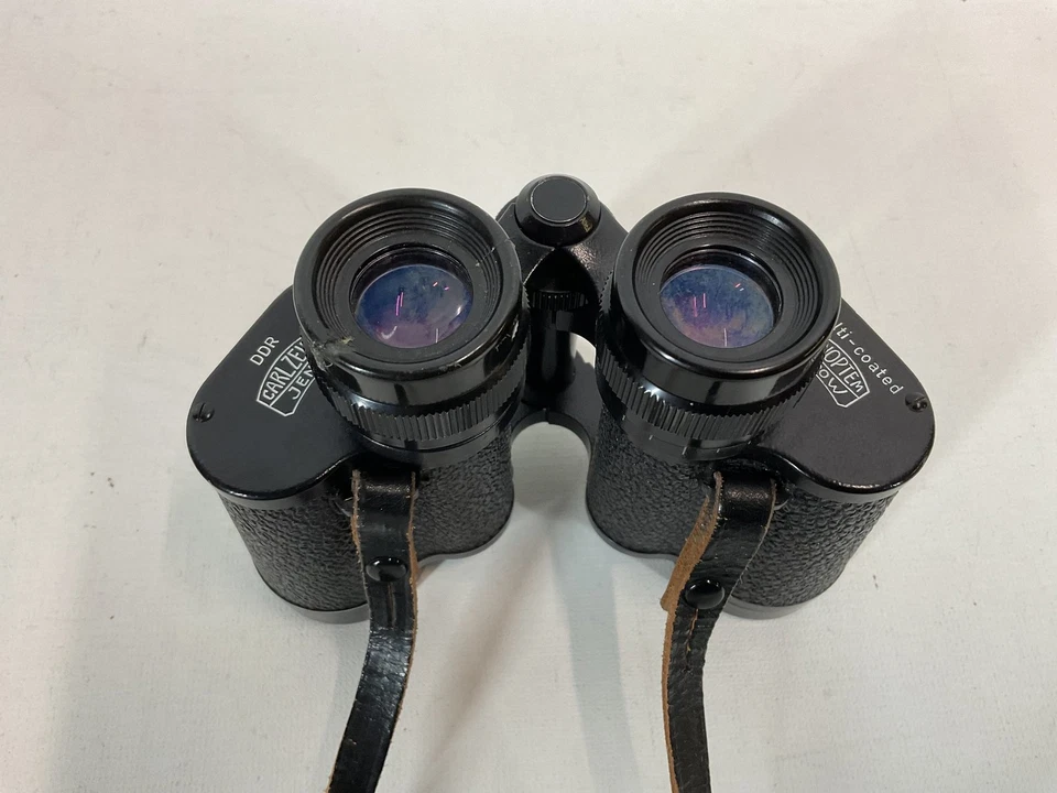 Carl Zeiss DDR Jena Jenoptem 8x30W Multi-Coated Binoculars with Strap & Case - Image 2 of 4