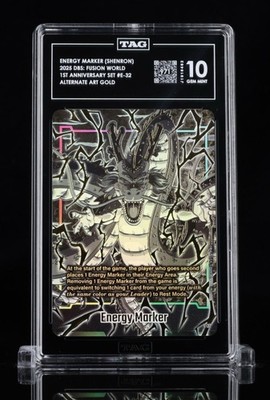 Dragon Ball Fusion World Shenron 1st Annv. Energy Marker E-32 TAG 10 RANK #1