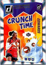 2025 Donruss WNBA Aaliyah Edwards Crunch Time Holo Laser 99/99 #4 Mystics