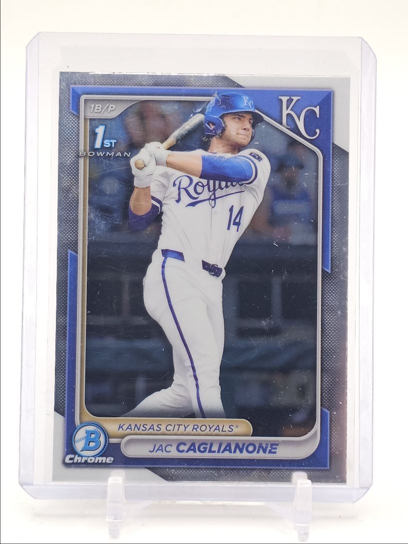 JAC CAGLIANONE 2024 BOWMAN CHROME DRAFT 1ST BASEBALL ROYALS Q1300