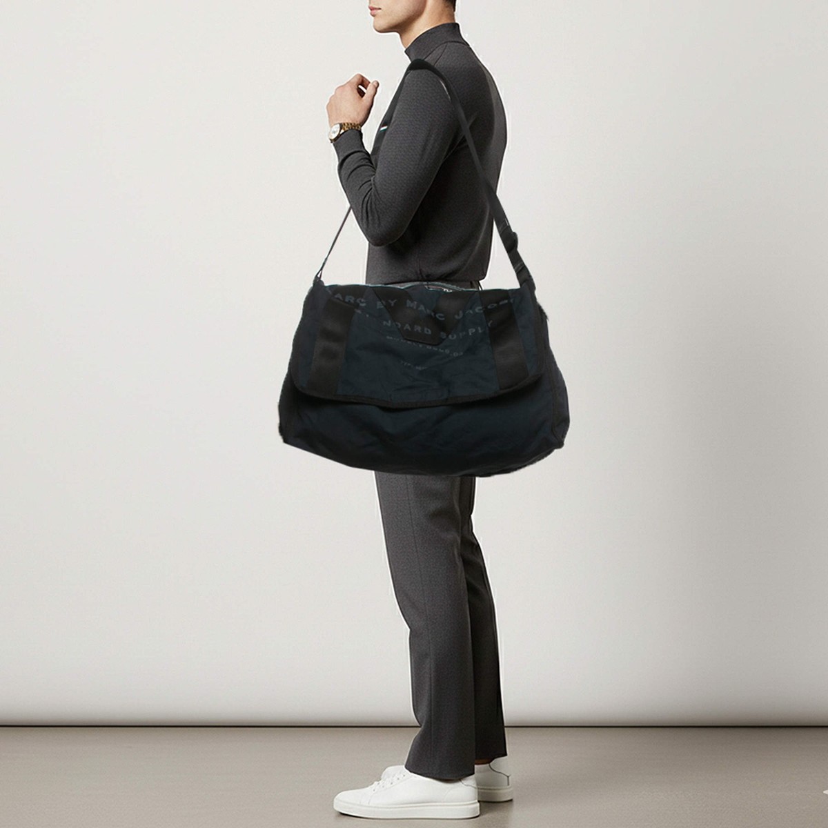 Marc by Marc Jacobs Standard Supply Large Navy Blue Canvas 