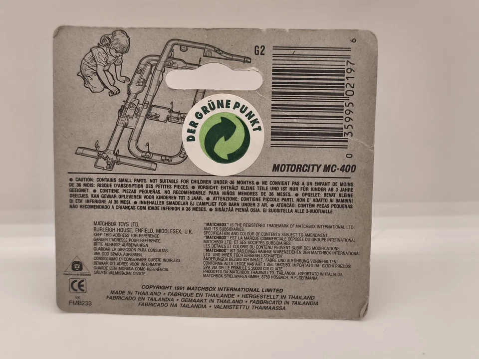 FIRE AIRPORT FIRE SERVICE NEONROT MATCHBOX SUPERFAST MB24 VON 1991 OVP BOX - Bild 3 von 4