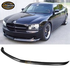 Fits 06-10 Dodge Charger Oe Style Front Bumper Lip Spoiler Splitter Pu