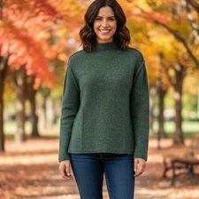 REDMAPLE SPORTSWEAR Womens Size S Long Sleeve Sweater Alpaca Wool Blend Mock