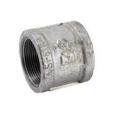 1-1/2 In. Galvanized Malleable Iron FPT X FPT Coupling Fitting