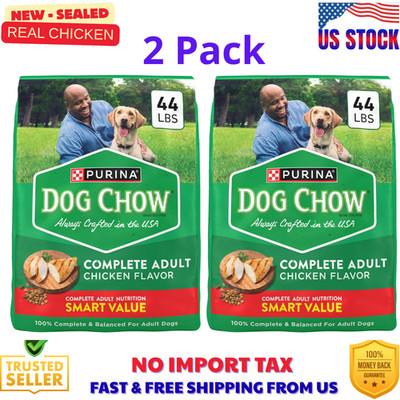 Purina Dog Chow Complete, Dry Dog Food for Adult Dogs High Protein, Chicken 88lb