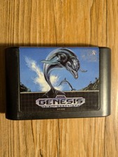 Ecco the Dolphin (Sega Genesis, 1992) Authentic Tested Working Fast Ship