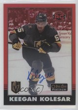 2020 O-Pee-Chee Platinum Retro Rookies Rainbow Red Keegan Kolesar #R-67 Auto um0
