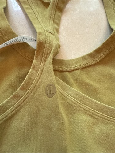 NWOT LULULEMON Cool Racerback Tank Washed Grape Green Size 8 $48 Retail - 第 4/4 張圖片