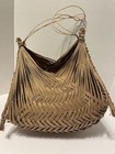 New ListingMid Century Hand Woven Carrying Basket