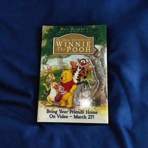 Vintage 98 Disney The Many Adventures of Winnie The Pooh Video Release Promo Pin