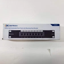 New Cable Matters UL Listed 8-Port Cat6 Patch Panel with Mounting Bracket