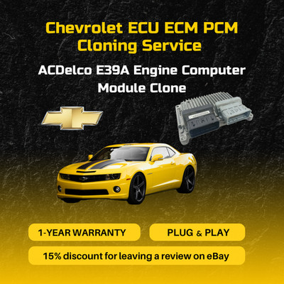 Chevrolet ECU ECM PCM Cloning Service ACDelco E39A Engine Computer Module Clone