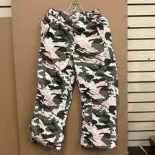 ARCTIC QUEST Camo Camouflage Insulated Snow Ski Pants Youth Medium 10/12