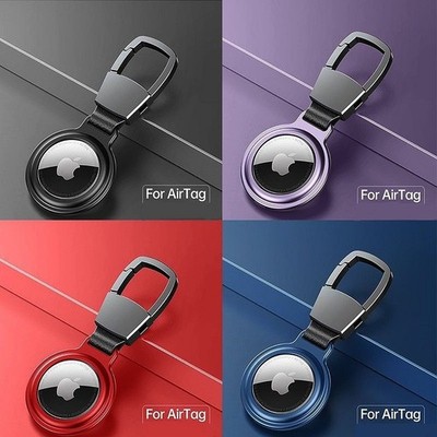 Für Apple AirTag Hülle Anhänger Schlüsselanhänger Holder Cover Metall Magnet