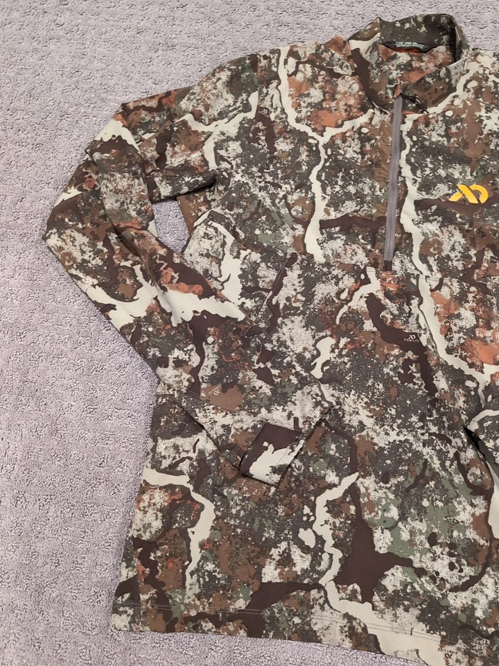 First Lite Trace 1/4 Zip Synthetic Warm Weather Top Medium Specter Excellent  - Image 2 of 4