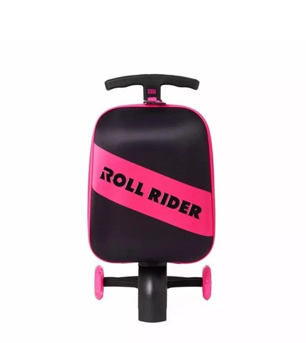 Never Used Open Box Roll Rider Scooter Suitcase Pink Black | eBay