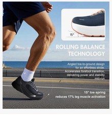 JACKSHIBO Men's Wide Toe Box Shoes Arch Support Wide Width Sneakers for Tennis