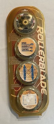 Sealed 8 Rollerblade Wheels 90mm 84A RB Active Vintage